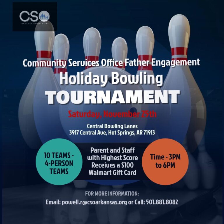 2023 Holiday Bowling Tournament Flyer